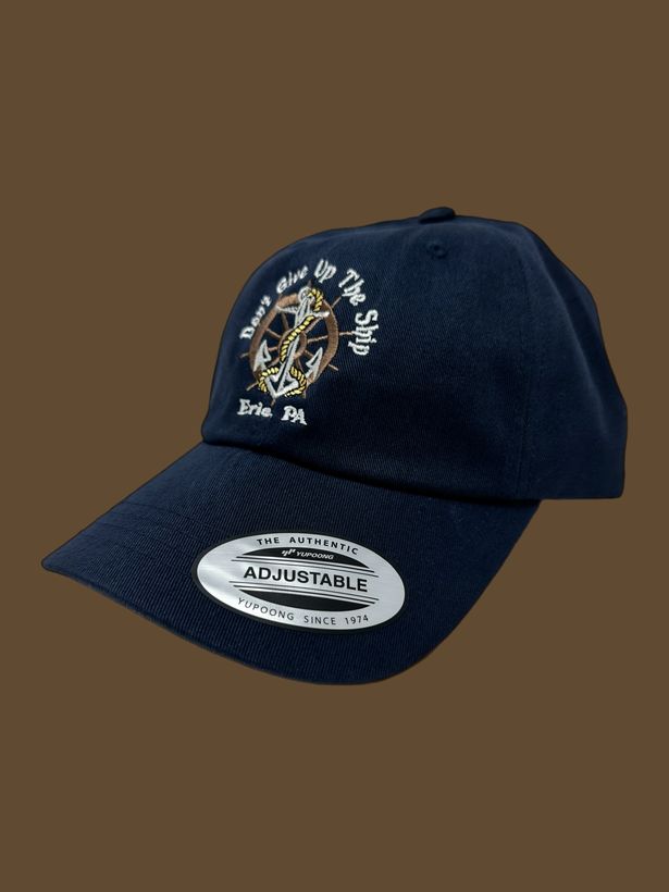 Don't Give Up The Ship — custom embroidery by TS Embroidery