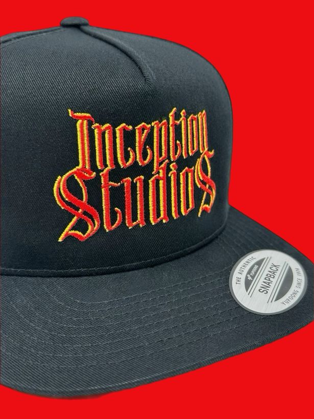 Inception Studios — custom embroidery by TS Embroidery