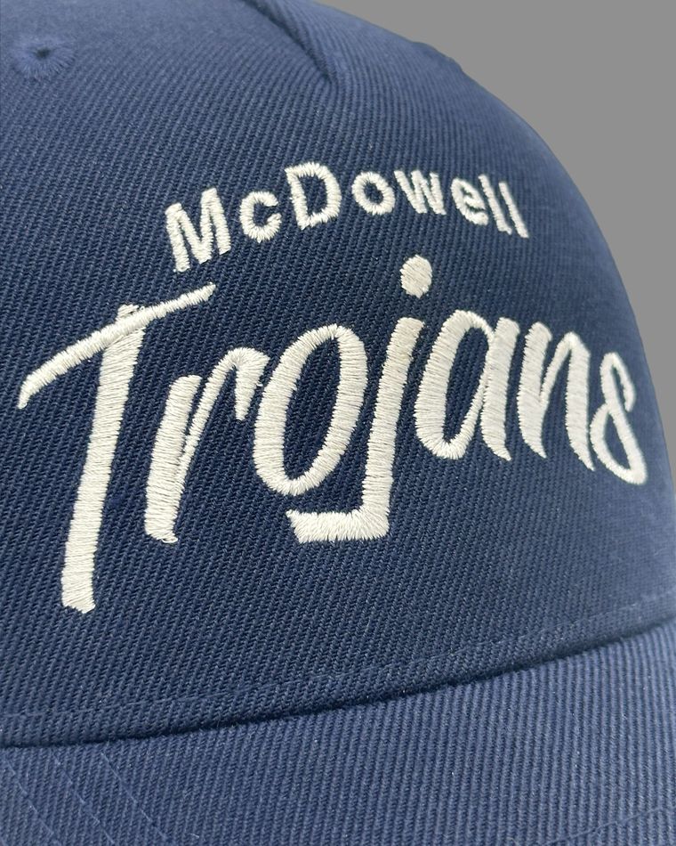 McDowell Trojans embroidered cap
