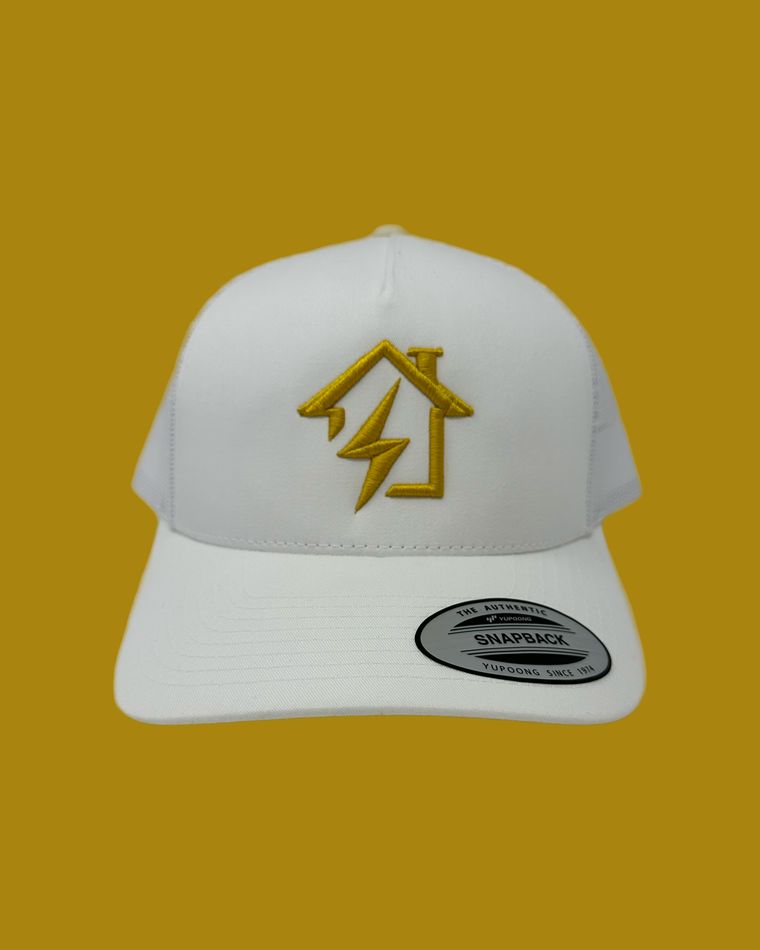 Stonehouse Electric embroidered white cap